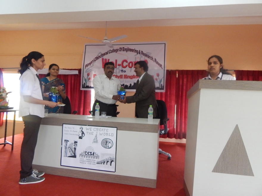 Establishment of the first Academic Civil Engineering Student Association of PCCOER i.e. CESA on 17th July 2015(1)