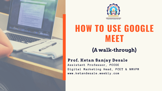 PCET Blog- How to use google meet